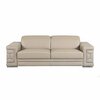 Homeroots 114 in. Modern Beige Leather Sofa Set 329717